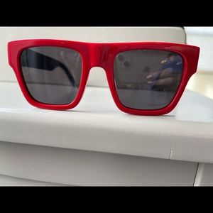 ||SOLD|| Stella McCartney red chain link sunglasses